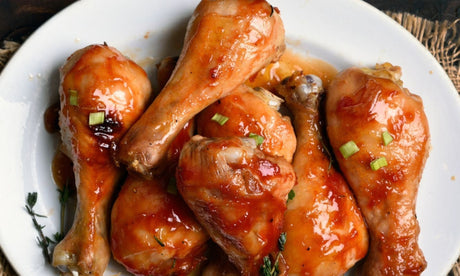 Sticky Honey-Glazed Chicken Drumsticks - Recipe